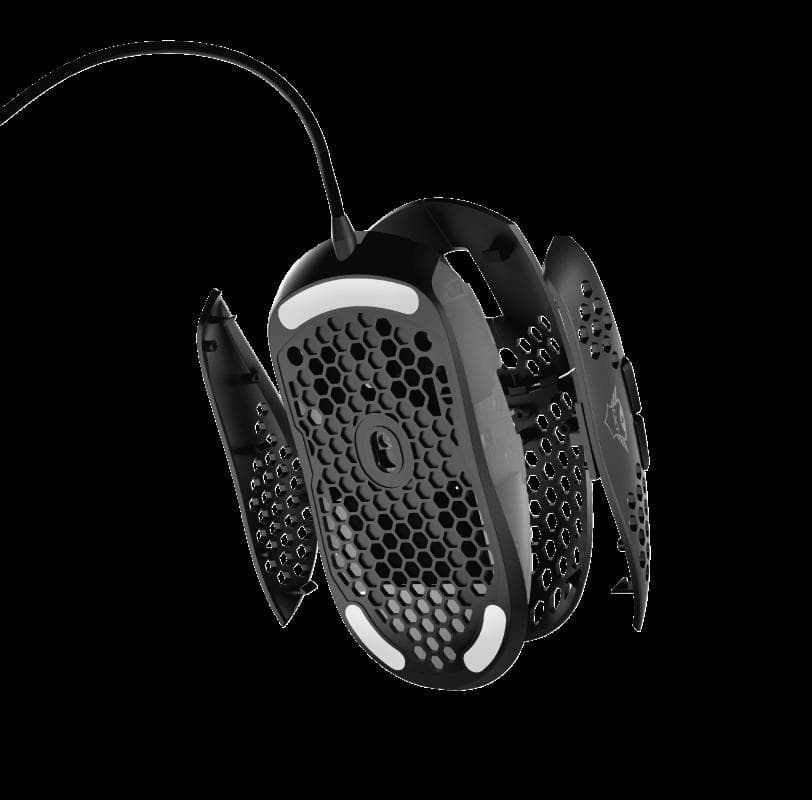 MOUSE TRUST, "GXT 960 Graphin", gaming, cu fir, USB, optic, 10000 dpi, butoane/scroll 6/1, iluminare, butoane programabile, buton selectare viteza, negru, "TR-23758" — miniatură