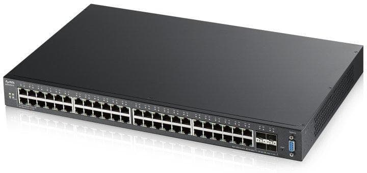 SWITCH ZYXEL, porturi Gigabit x 48, SFP+ x 4, managed, rackabil, carcasa metalica, "XGS2210-52-EU0101F"