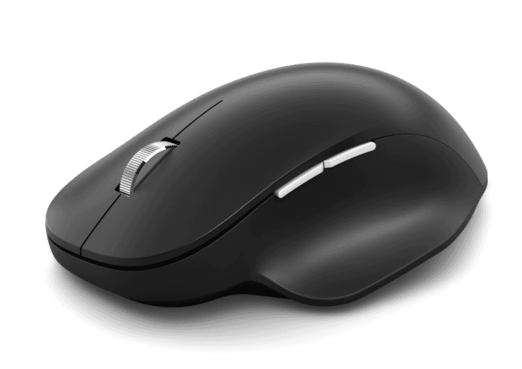 MOUSE MICROSOFT, "Ergo", PC sau NB, wireless, Bluetooth | 2.4GHz, optic, butoane/scroll 4/1, ergonomic, negru, "222-00008" — miniatură
