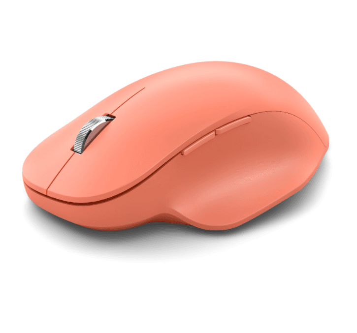 MOUSE MICROSOFT, "Ergo", PC sau NB, wireless, Bluetooth | 2.4GHz, optic, butoane/scroll 4/1, ergonomic, portocaliu, "222-00040" — miniatură