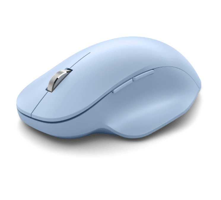MOUSE MICROSOFT, "Ergo", PC sau NB, wireless, Bluetooth | 2.4GHz, optic, butoane/scroll 4/1, ergonomic, albastru, "222-00056" — miniatură
