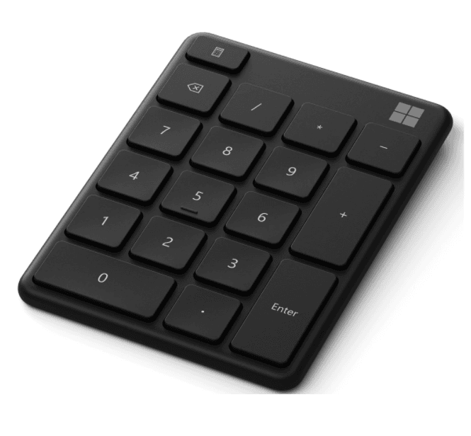TASTATURA numerica MICROSOFT, wireless, 18 taste, negru, "23O-00009" — miniatură