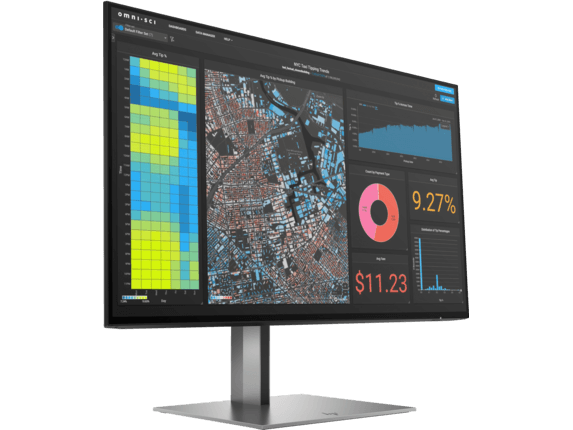 MONITOR HP 23.8 inch, home, office, IPS, Full HD (1920 x 1080), Wide, 300 cd/mp, 5 ms, HDMI, DisplayPort x 2, "3G828AA" — miniatură