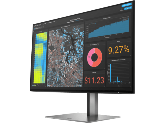 MONITOR HP 23.8 inch, home, office, IPS, Full HD (1920 x 1080), Wide, 300 cd/mp, 5 ms, HDMI, DisplayPort x 2, "3G828AA" — miniatură