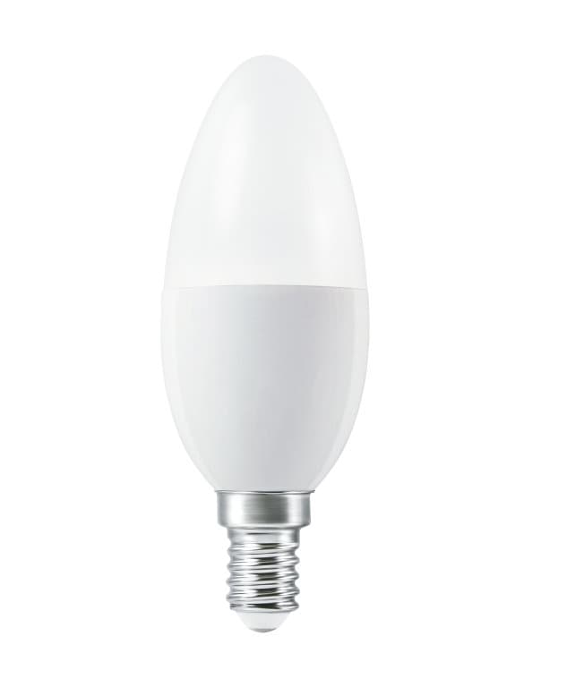 SET 3 becuri smart LED Osram, soclu E14, putere 5W, forma lumanare, lumina multicolora, alimentare 220 - 240 V, "000004058075485914" — miniatură