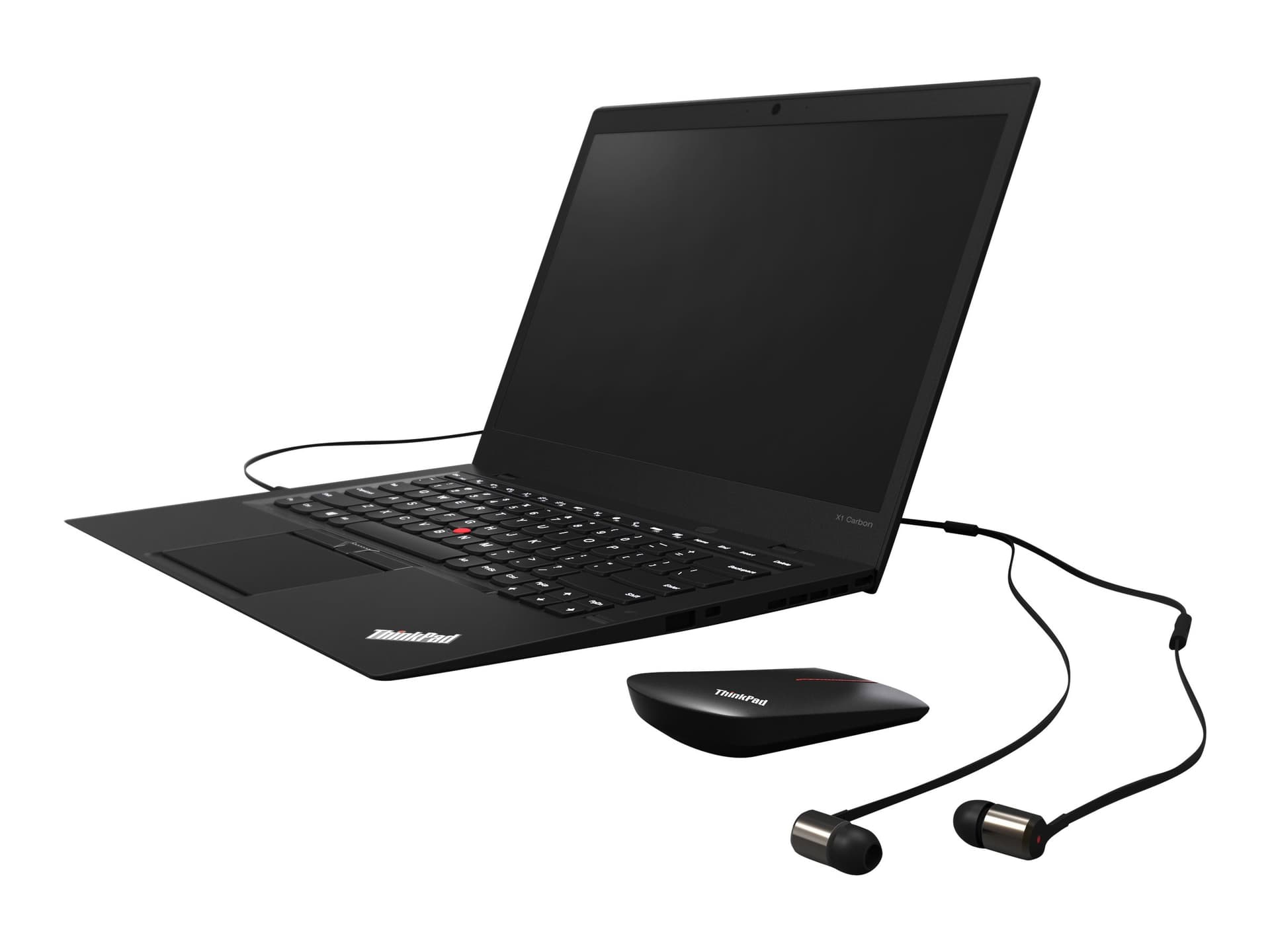 CASTI LENOVO, "Thinkpad X1", cu fir, intraauriculare - butoni, utilizare multimedia, microfon pe fir, conectare prin Jack 3.5 mm, negru, "4XD0K74703" — miniatură