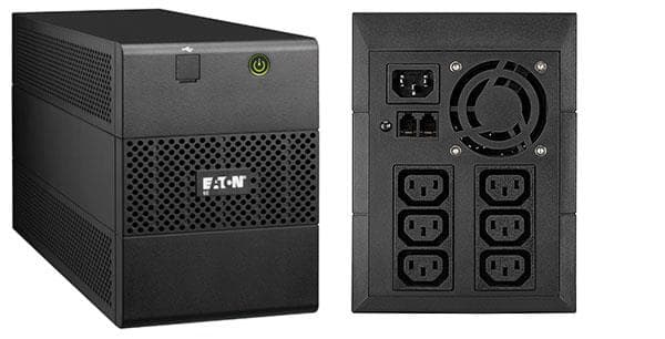 UPS Eaton, Line int., Tower, 900 W, AVR, IEC x 6, LED, back-up 11 - 20 min. "5E1500IUSB"