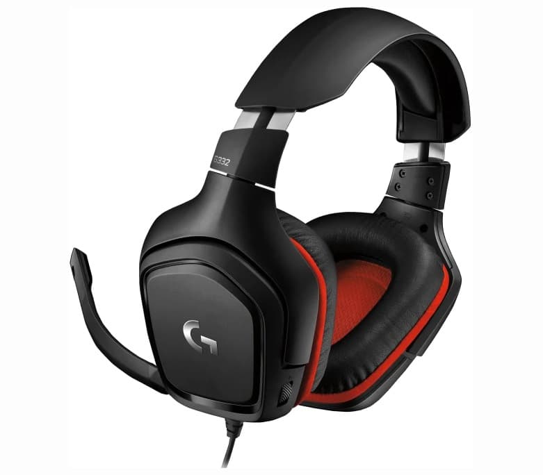 CASTI LOGITECH - gaming, "G332 Leatherette", cu fir, gaming, utilizare multimedia, microfon pe brat, conectare prin Jack 3.5 mm, negru, "981-000757"