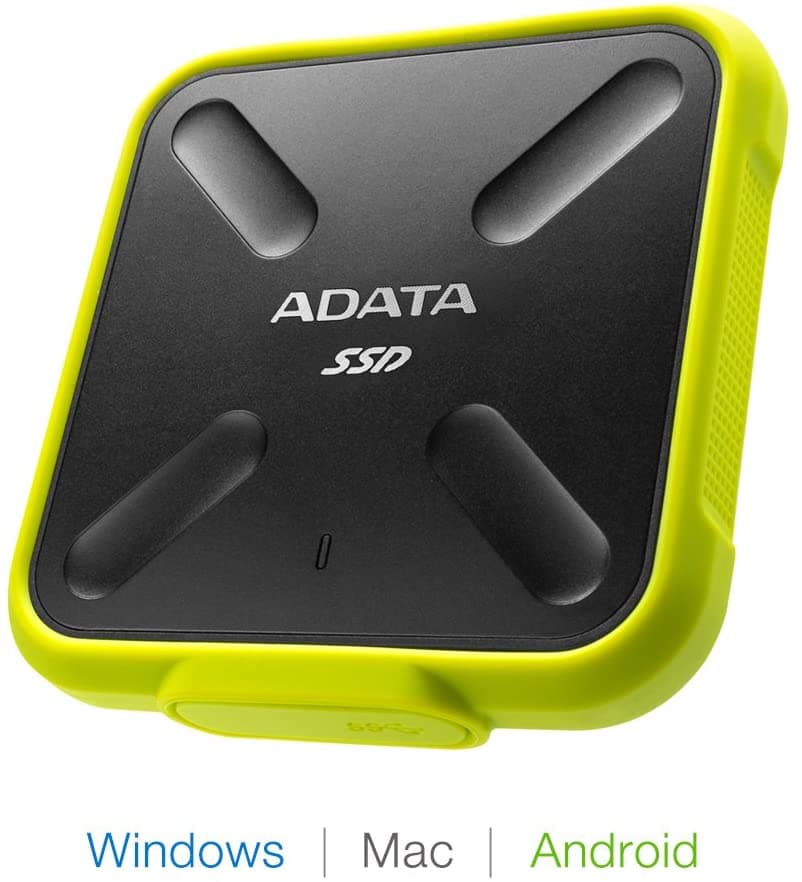 SSD extern ADATA SD700, 512 GB, USB 3.2, R/W: 440 MB/s, "ASD700-512GU31-CYL" — miniatură
