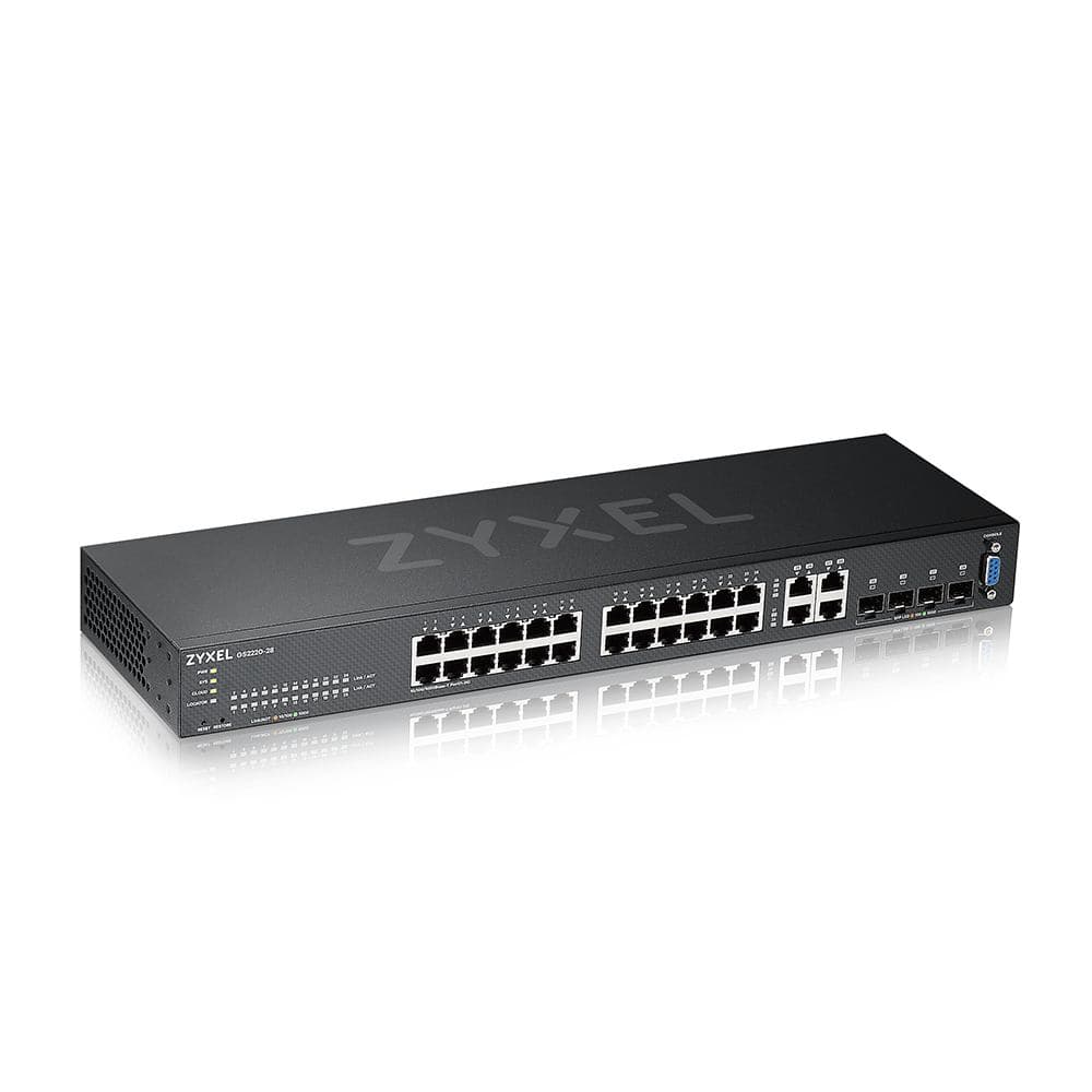 SWITCH ZYXEL, porturi Gigabit x 24, SFP x 4, managed, rackabil, "GS2220-28-EU0101F"