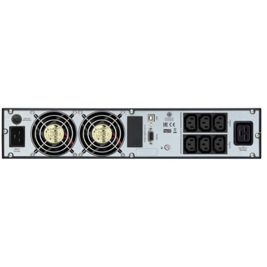UPS APC, Online, Tower/rack, 2400 W, fara AVR, IEC x 6, display LCD, back-up 11 - 20 min. "SRV3KRIRK" — miniatură
