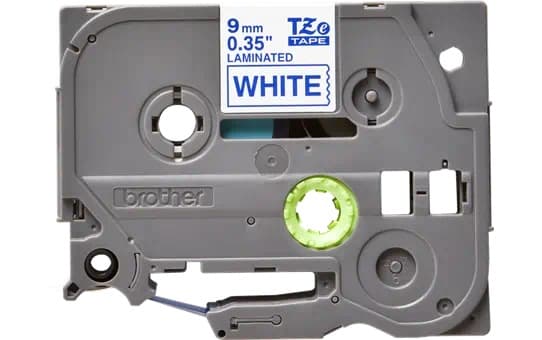 Banda laminata Original Brother Blue on White, TZE223, pentru E105|E110|H100|H101|H105|H110|H111|P300|128|200|1000|1010|1090|1100|1120|1130|1160|1170|1180|1190|1200|1230|1280|1290|6100|7100|ST1150, 9mm, incl.TV 0 RON, "TZE223"