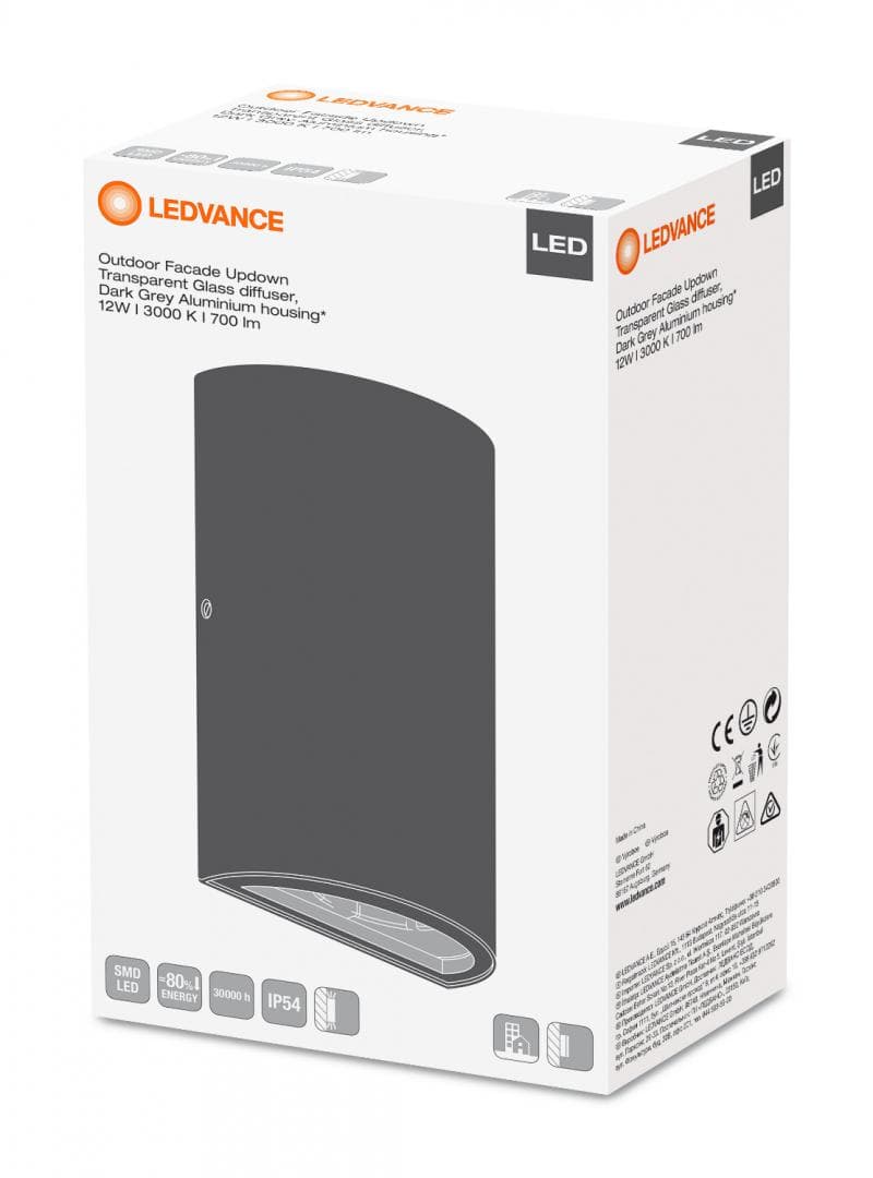 APLICA DE EXTERIOR LEDVANCE 3000K IP54 "000004058075075054" — miniatură