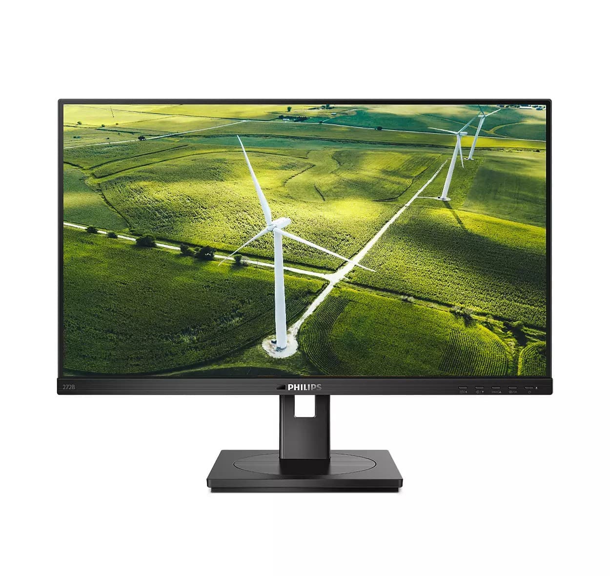 MONITOR PHILIPS 27 inch, Multimedia, IPS, Full HD (1920 x 1080), Wide, 250 cd/mp, 4 ms, HDMI, DVI, VGA, DisplayPort, "272B1G/00"