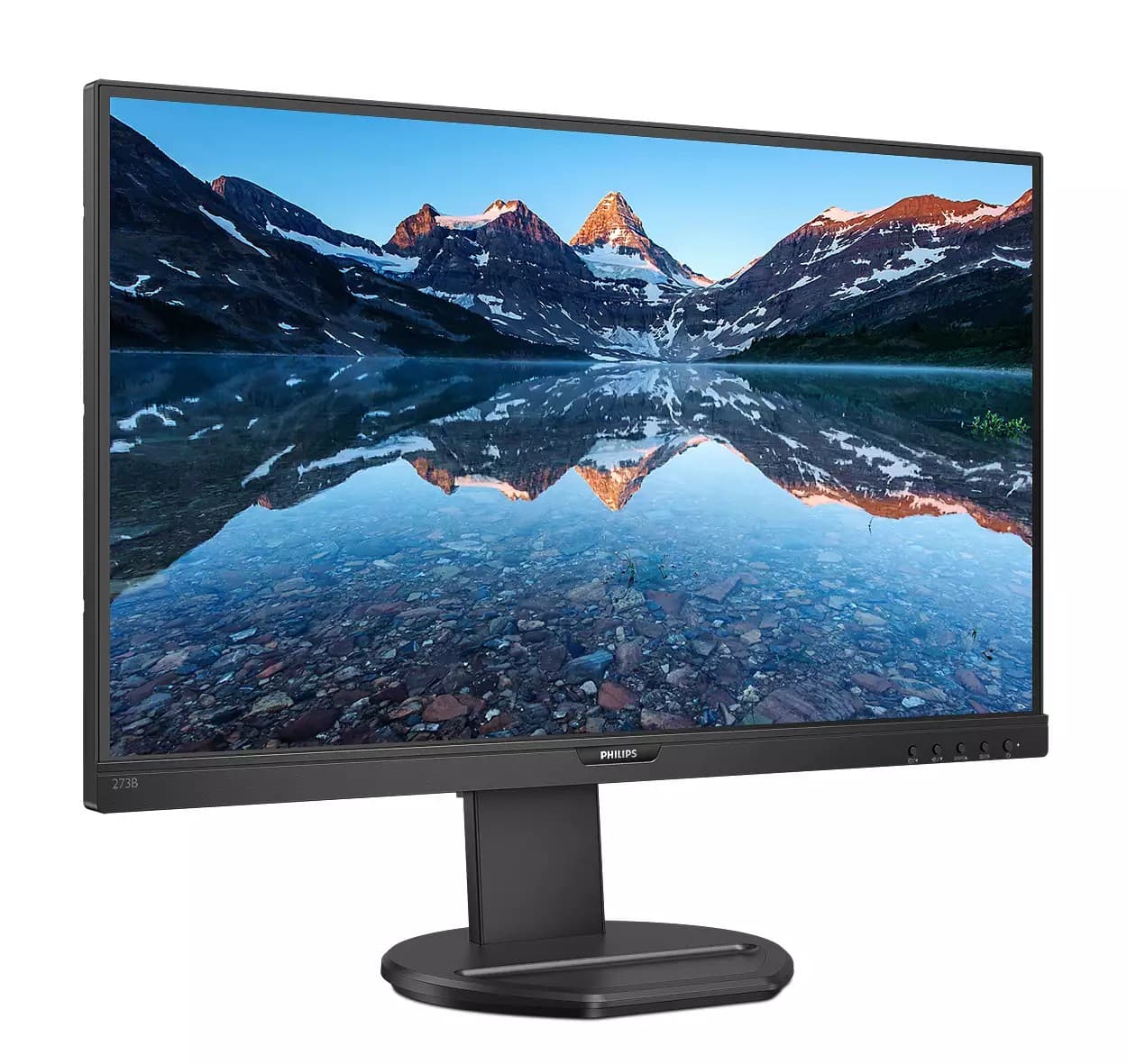 MONITOR PHILIPS 27 inch, Multimedia, IPS, Full HD (1920 x 1080), Wide, 250 cd/mp, 4 ms, HDMI, VGA, DisplayPort, "273B9/00" — miniatură