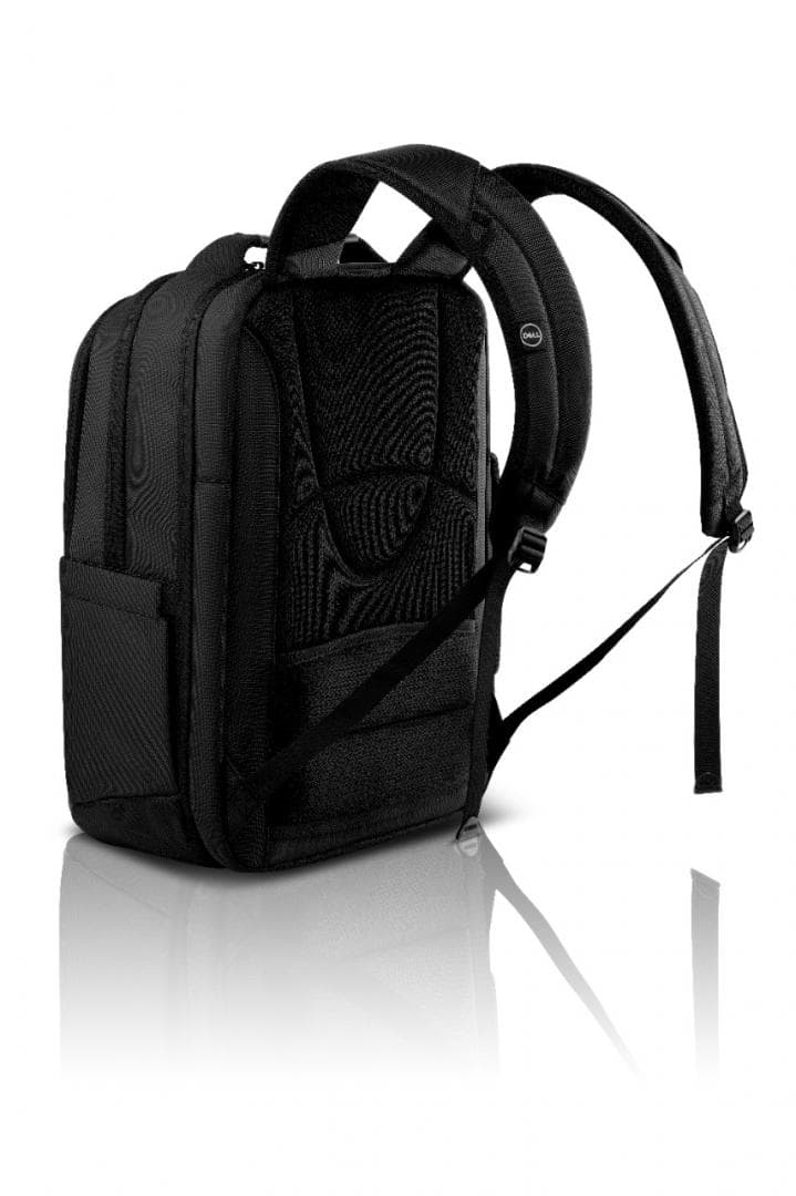 RUCSAC DELL, pt. notebook de max 15 inch, 2 compartimente, buzunar frontal | buzunar lateral x 2, 21 litri, poliester, negru, "460-BCQK" — miniatură