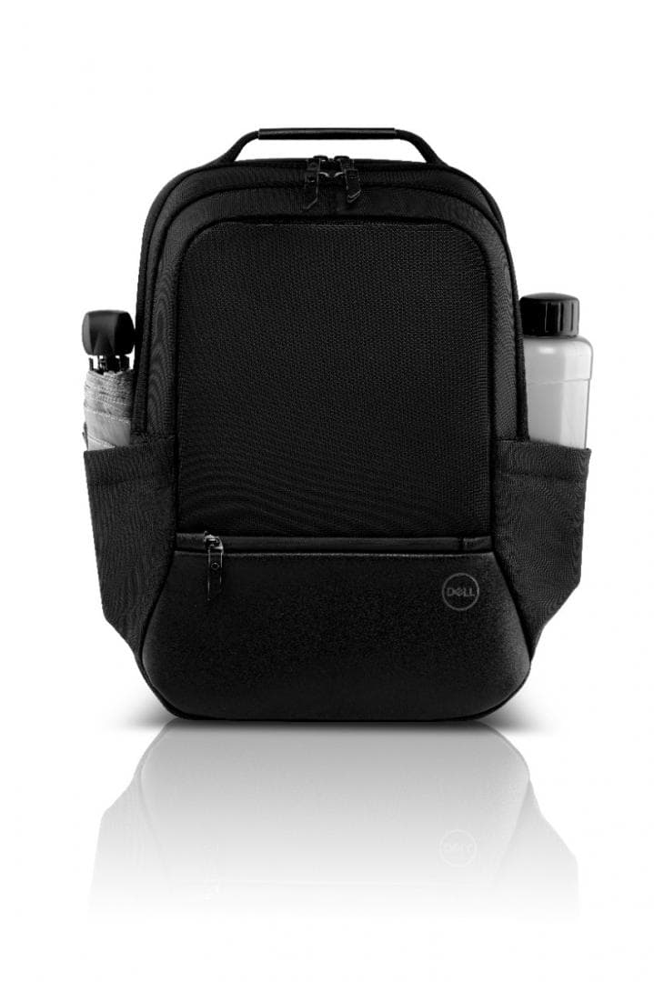 RUCSAC DELL, pt. notebook de max 15 inch, 2 compartimente, buzunar frontal | buzunar lateral x 2, 21 litri, poliester, negru, "460-BCQK" — miniatură