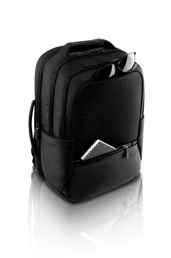 RUCSAC DELL, pt. notebook de max 15 inch, 2 compartimente, buzunar frontal | buzunar lateral x 2, 21 litri, poliester, negru, "460-BCQK" — miniatură