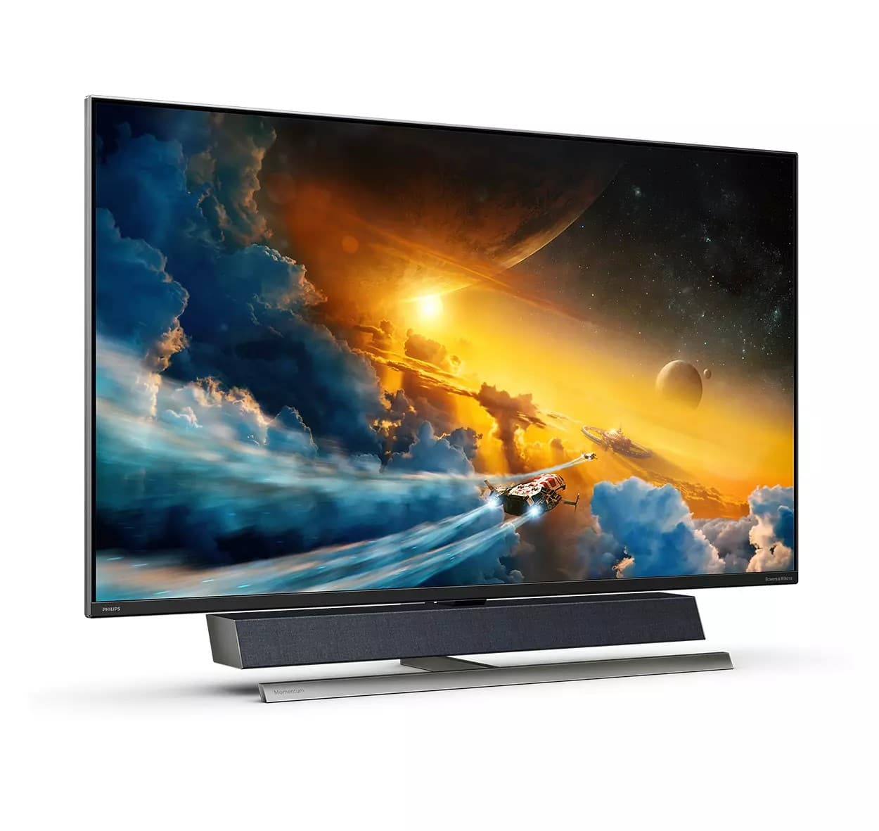MONITOR PHILIPS 55 inch, home, office, VA, 4K UHD (3840 x 2160), Wide, 750 cd/mp, 4 ms, HDMI x 3, DisplayPort, "558M1RY/00" — miniatură