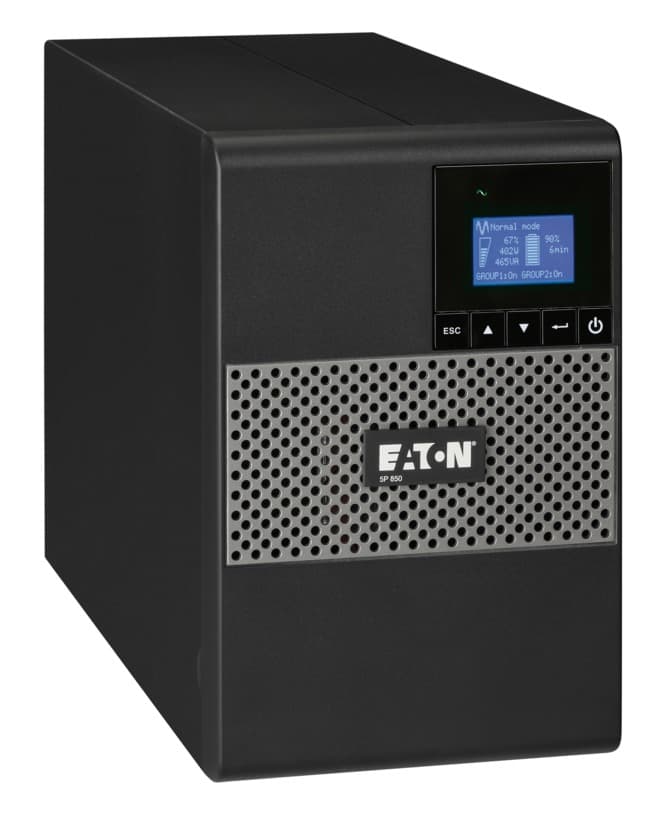 UPS Eaton, Line int., Tower, 1100 W, fara AVR, IEC x 8, display LCD, back-up 11 - 20 min. "5P1550i"