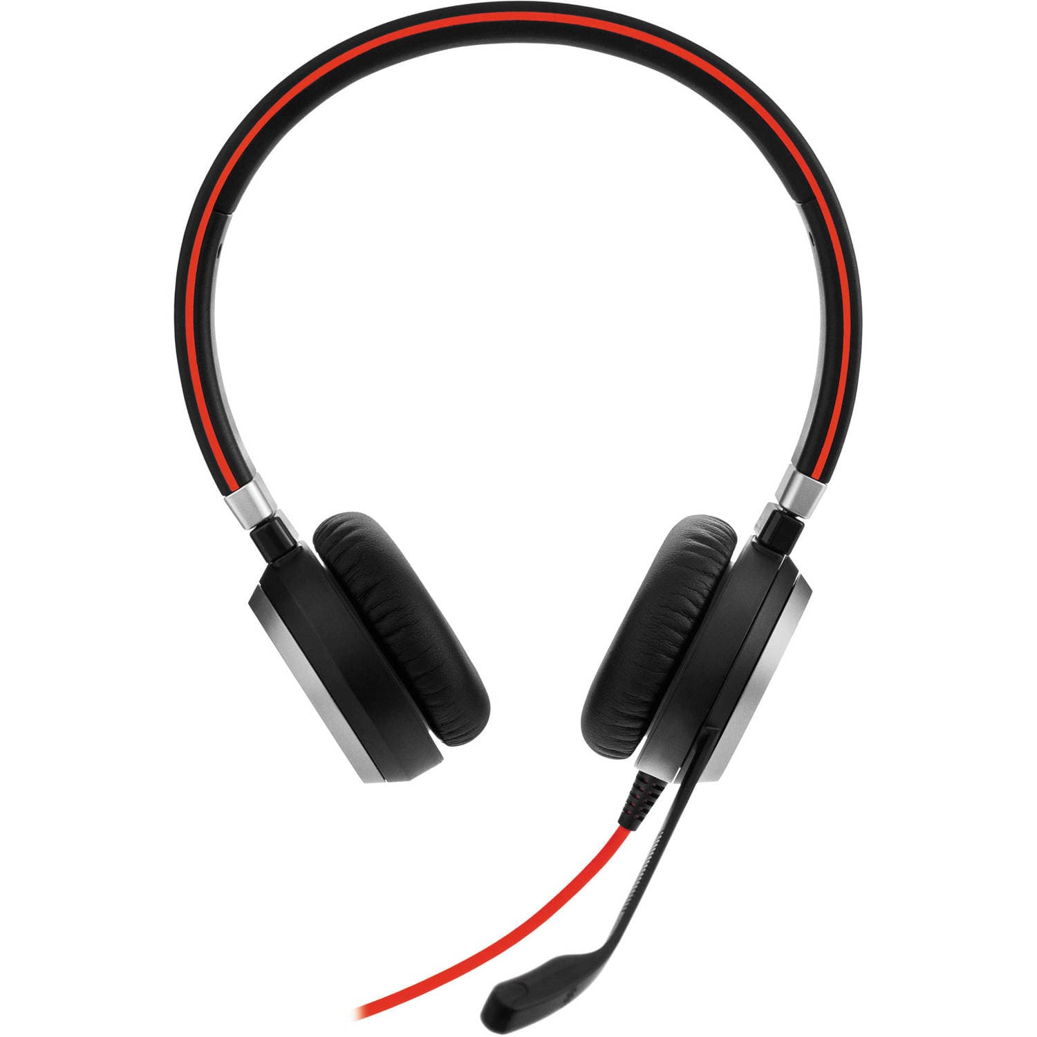CASTI Jabra, "Evolve 40", cu fir, standard, utilizare multimedia, microfon pe brat, conectare prin Jack 3.5 mm, USB 2.0, negru, "6399-829-209" — miniatură