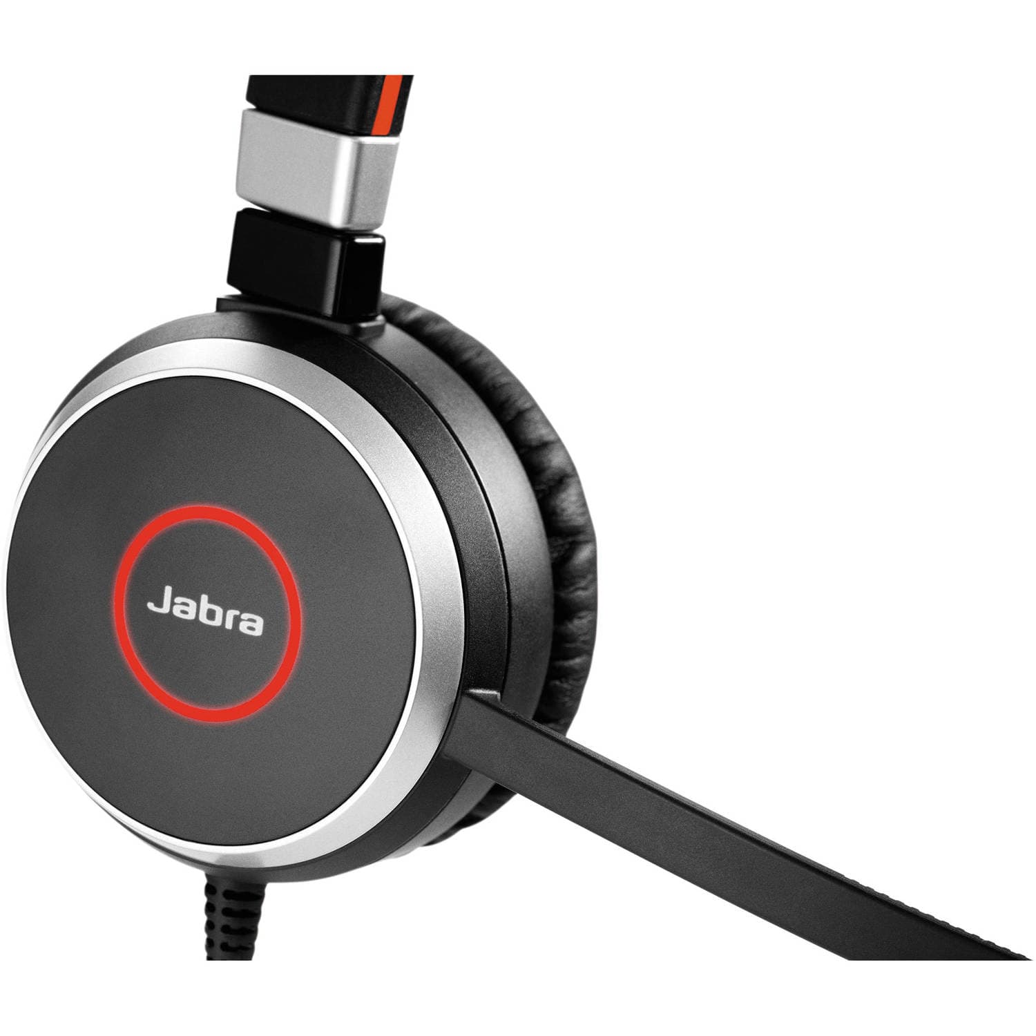 CASTI Jabra, "Evolve 40", cu fir, standard, utilizare multimedia, microfon pe brat, conectare prin Jack 3.5 mm, USB 2.0, negru, "6399-829-209" — miniatură