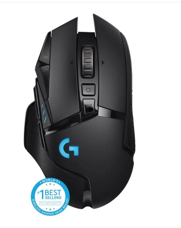 MOUSE LOGITECH, "G502 Lightspeed", gaming, wireless, 2.4GHz, optic, 25600 dpi, butoane/scroll 11/1, iluminare,butoane programabile,buton selectare viteza, negru, "910-005567"