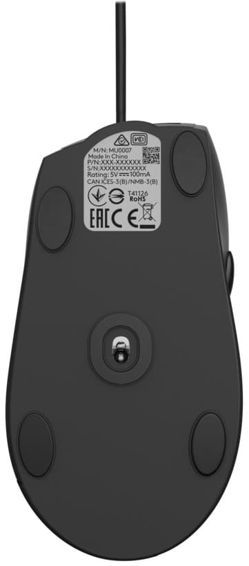 MOUSE LOGITECH, "M500s", PC sau NB, cu fir, USB, optic, 4000 dpi, butoane/scroll 6/1, buton selectare viteza, negru, "910-005784" — miniatură