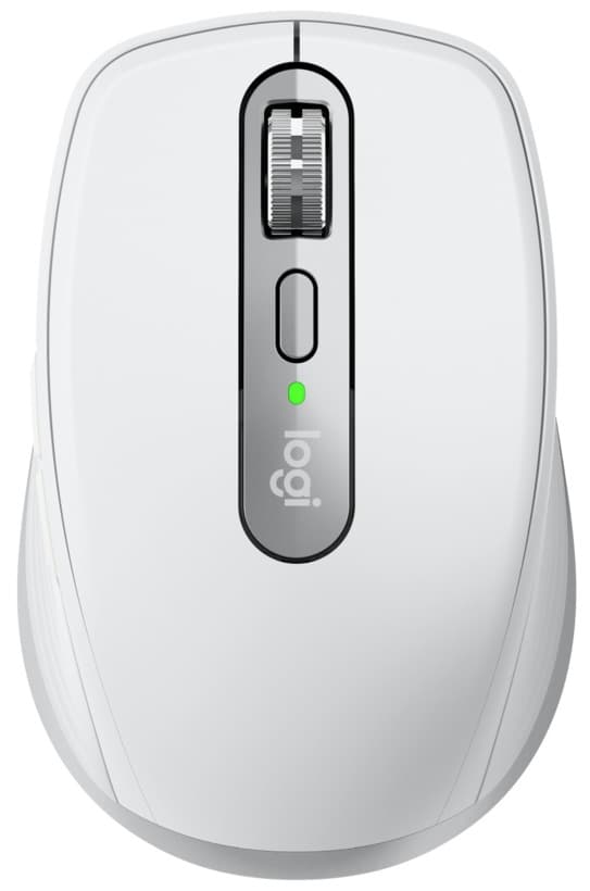 MOUSE LOGITECH, "Anywhere 3", PC sau NB, wireless, BT | 2.4GHz, laser, 4000 dpi, butoane/scroll 6/1,compatibil Mac,acumulator intern, incarcare prin USB-C, alb, "910-005991" — miniatură