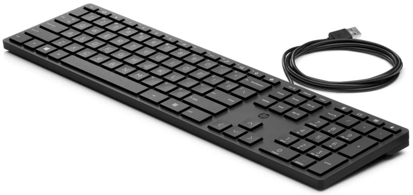 TASTATURA HP, "320K", cu fir, 104 taste format standard (104-108 taste), USB, negru, "9SR37AA" — miniatură
