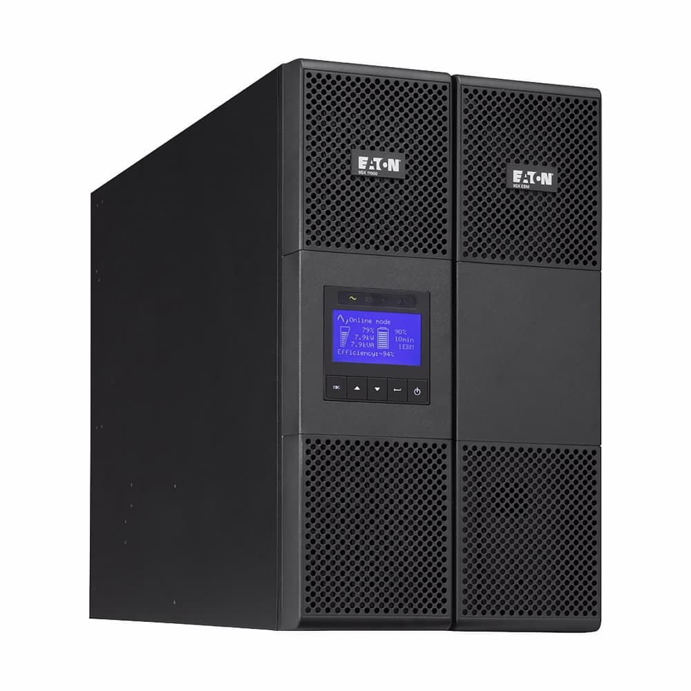 UPS Eaton, Online, Tower/rack, 7200 W, fara AVR, Terminal Block, display LCD, back-up 11 - 20 min. "9SX8KIRT"