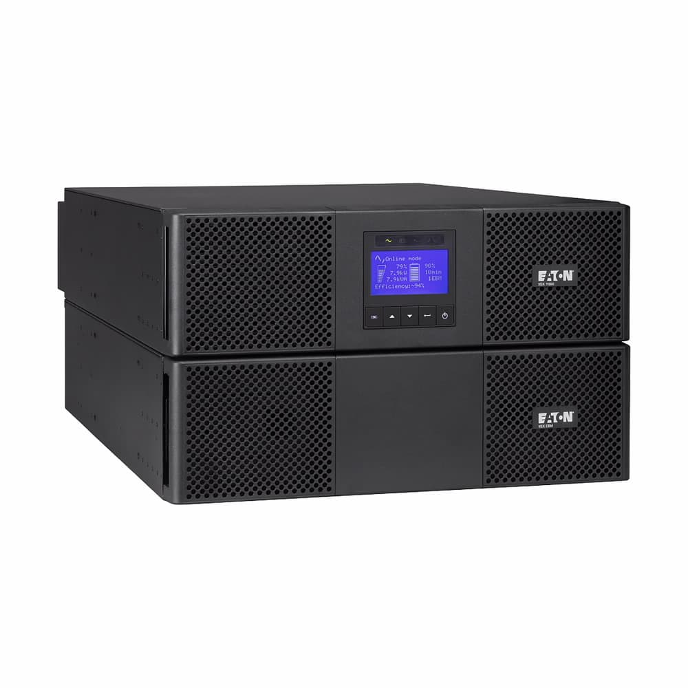 UPS Eaton, Online, Tower/rack, 7200 W, fara AVR, Terminal Block, display LCD, back-up 11 - 20 min. "9SX8KIRT" — miniatură