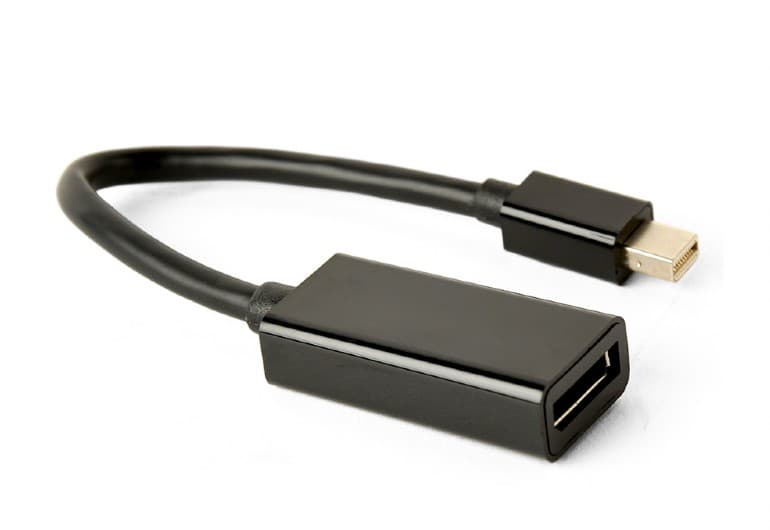 ADAPTOR video GEMBIRD, Mini-DisplayPort (T) la DisplayPort (M), rezolutie maxima 4K (3840 x 2160) la 30Hz, black, "A-mDPM-DPF4K-01"
