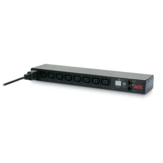 PDU APC, 1U pt. rack 19 inch, 8 prize IEC, intrare IEC, max 16 A, cablu 2.5 m, negru, "AP7921B" — miniatură
