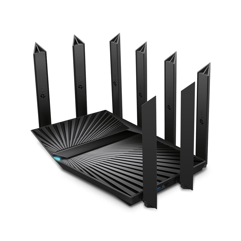 ROUTER TP-LINK wireless 6600Mbps,1 x 2.5 Gbps WAN/LAN, 1 x 1 Gbps WAN/LAN, 3 x Gigabit LAN si 2 x USB, 2.4 Ghz/5 Ghz dual band, 8 antene externe, WI-FI 6 "Archer AX90" — miniatură
