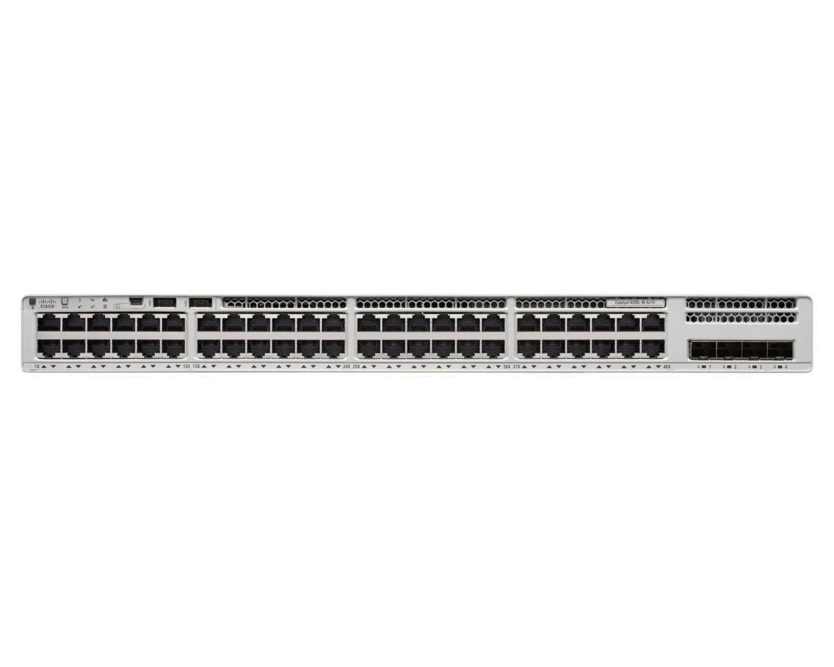 SWITCH CISCO, porturi Gigabit x 48, SFP x 4, managed, rackabil, carcasa metalica, "C9200L-48P-4G-E"
