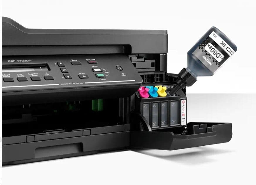 Multifunctional Inkjet CISS Color Brother DCP-T720DW,A4,Functii:Impr|Scan|Cop,Vit de Print Monocrom:17ppm,Vit de print color:16ppm,Conec:USB|WiFi,Duplex:Da,ADF:ADF "DCPT720DWYJ1" — miniatură