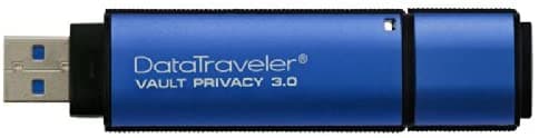 MEMORIE USB 3.0 KINGSTON 32 GB, cu capac, carcasa metalic & plastic, albastru, "DTVP30/32GB" — miniatură