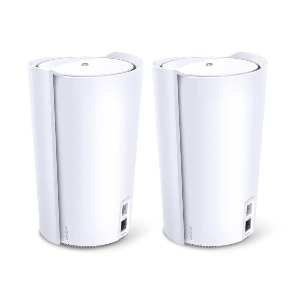 MESH TP-LINK, wireless, router AX6600, pt interior, 6600Mbps, port 1x2.5 Gbps LAN/WAN, 1xGigabit LAN/WAN, 2.4GHz|5GHz, antena internax6, standard 802.11ax, "Deco X90(2-pack)" — miniatură