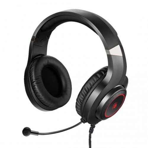 CASTI A4TECH Bloody gaming, cu fir, tip standard, utilizare multimedia (PC and more), microfon pe casca, iluminare, negru, jack 3.5", "G220" — miniatură