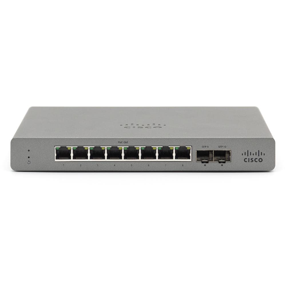 SWITCH PoE CISCO, port Gigabit x 8, SFP SFP x 2, managed, rackabil, carcasa metalica, "GS110-8-HW-EU"