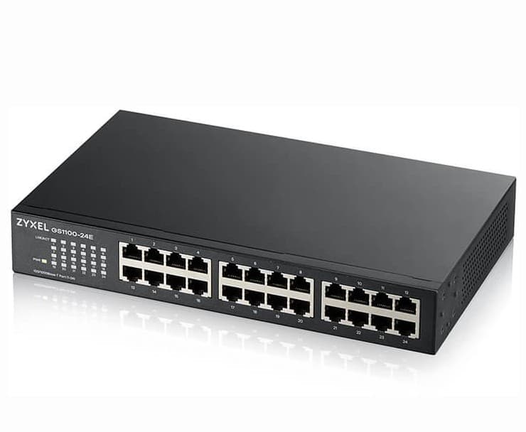 SWITCH ZYXEL, porturi Gigabit x 24, rackabil, "GS1100-24E-EU0103F"