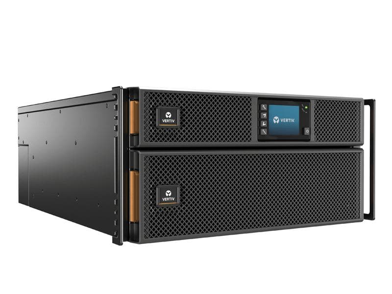 UPS Vertiv "GXT5", Online, Tower/rack, 10 kW, fara AVR, Terminal Block, display LCD, back-up 1 - 10 min. "GXT5-10KIRT5UXLE"