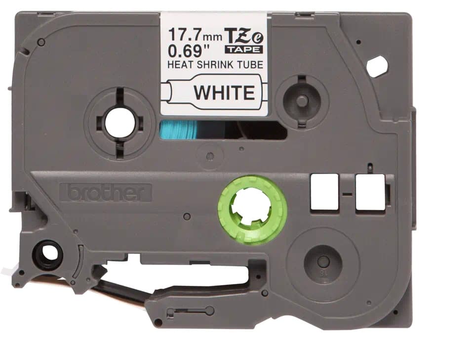 Banda termocontractibila Original Brother Black on White, HSE241, pentru D400|D450|E300|H300|18R|300|310|320|340|1300|1700|1750|1760|1800|1810|1830|1880|1890|1900|1910|1950|1960|2030|2040|2100|2110|ST5, 17.7mm, incl.TV 0 RON, "HSE241"
