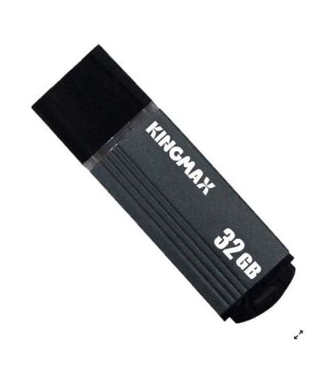 MEMORIE USB 2.0 KINGMAX 32 GB, cu capac, carcasa aluminiu, gri, "KM-MA06-32GB/DG"
