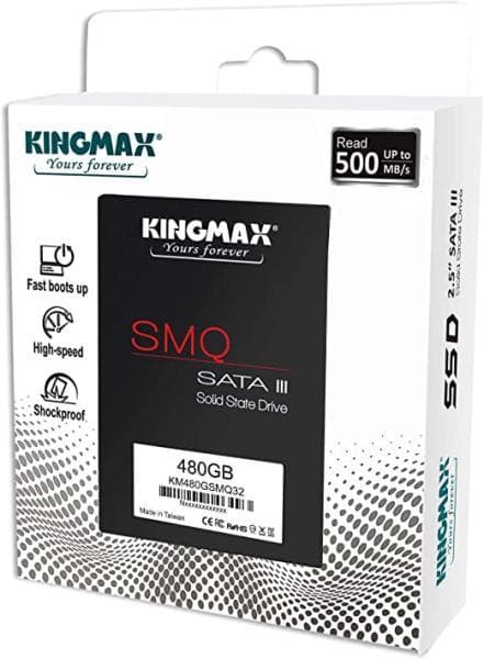 SSD Kingmax, 480 GB, 2.5 inch, S-ATA 3, 3D QLC Nand, R/W: 540 MB/s/450 MB/s MB/s, "KM480GSMQ32" — miniatură