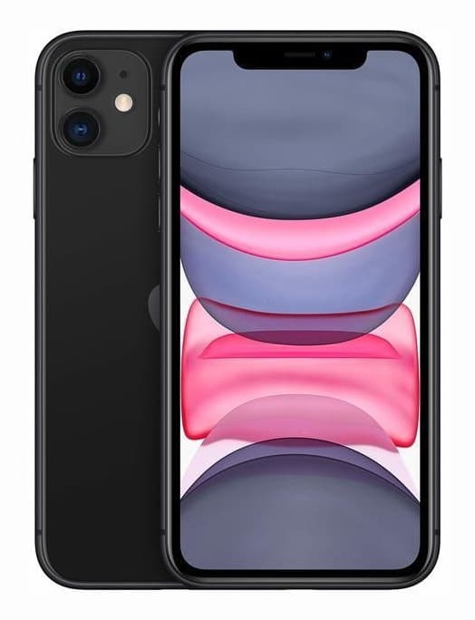 SMARTphone Apple, " iPhone 11" ecran 6.1 inch, rez. camera 12 Mpix, memorie interna 64 GB, 4G, iOS, acumulator 3110 mAh, negru, "MHDA3__/A" (include TV 0.5lei)