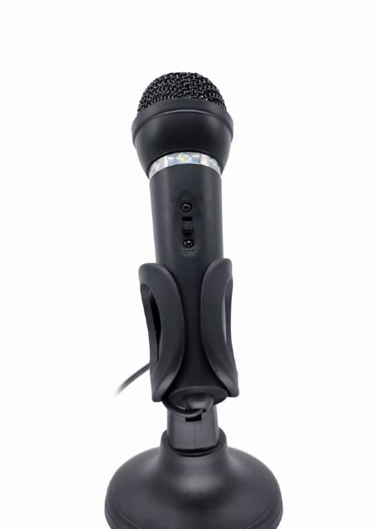 MICROFON GEMBIRD, suport tip "picior", conector Jack 3.5 mm, negru, "MIC-D-04"x — miniatură