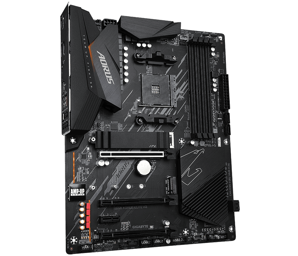 PLACA de BAZA Gigabyte "B550 AORUS ELITE V2", skt AM4, ATX, AMD B550, 4 x DDR4, max. 128 GB, 4 x SATA, 2 x M.2, 7.1, "B550 AORUS ELITE V2"