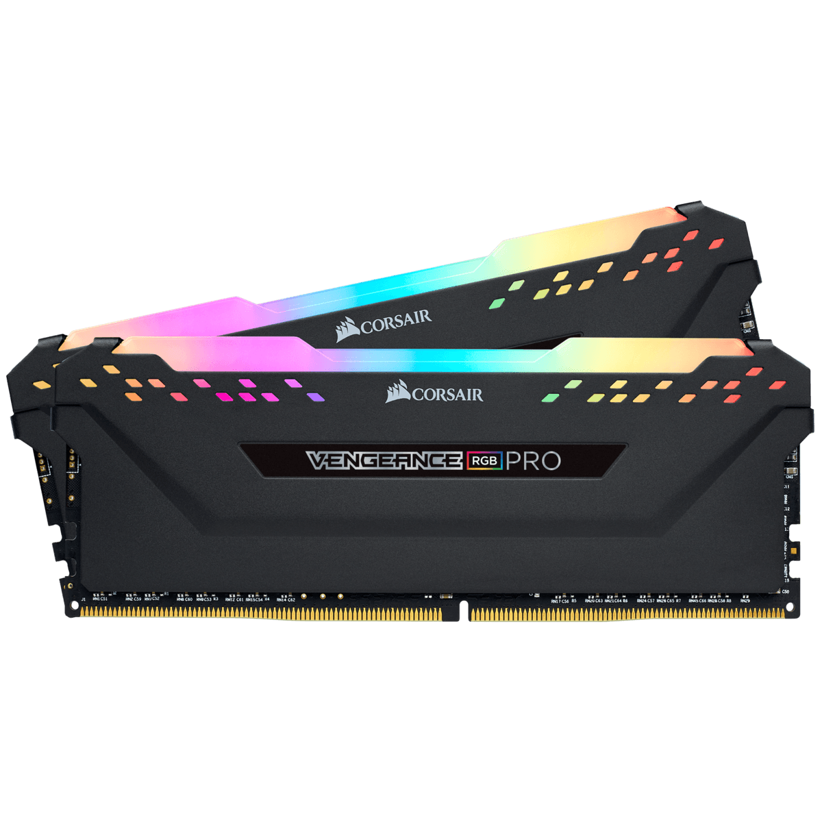 Memorie DDR Corsair DDR4 16 GB, frecventa 3200 MHz, 8 GB x 2 module, radiator, iluminare RGB, "CMW16GX4M2Z3200C16"